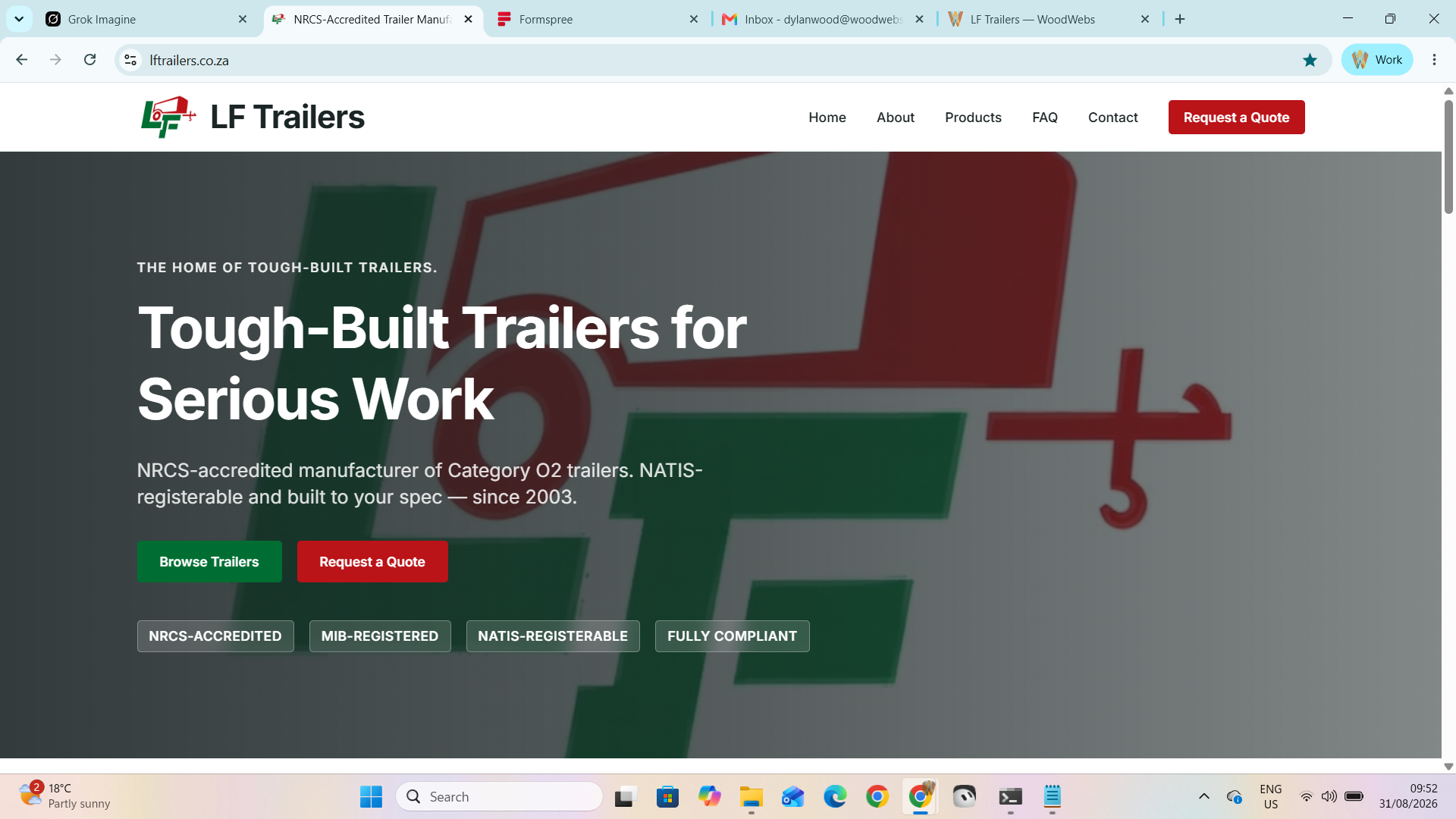 LF Trailers — een site die net zo stevig voelt als de trailers